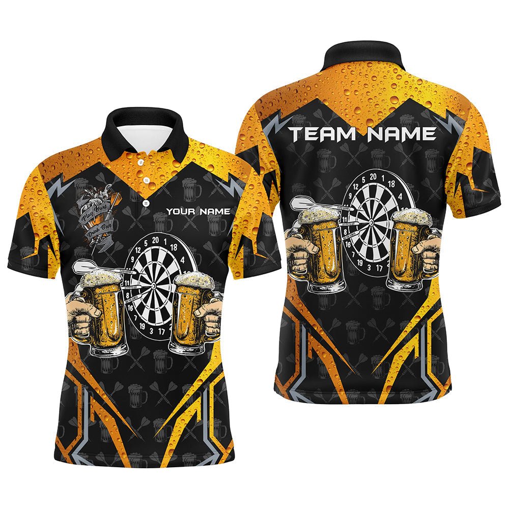 Personalisierte Schwarze Dart - Shirts für Herren - Lustige Bier - Team - Trikots T2187 - Outfitsuche