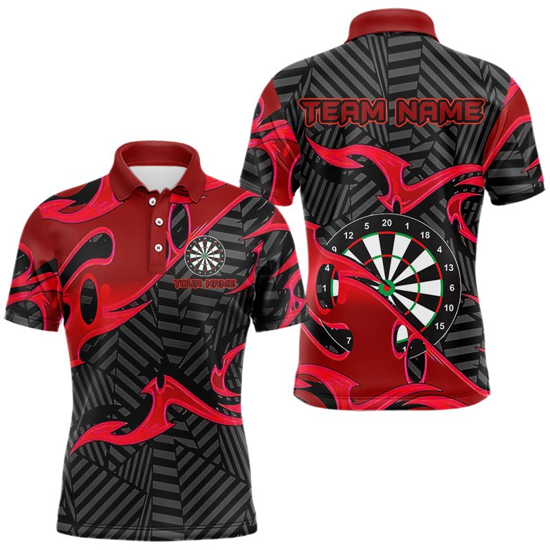 Personalisierte schwarze und rote Darts - Poloshirts für Dart - Teams T3459 - Outfitsuche