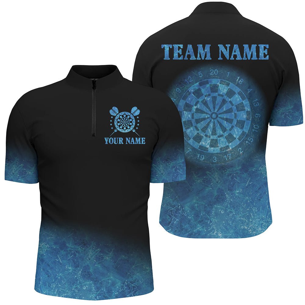 Personalisierte Sea Blue Gradient Darts Polo Shirts T3327 - Outfitsuche