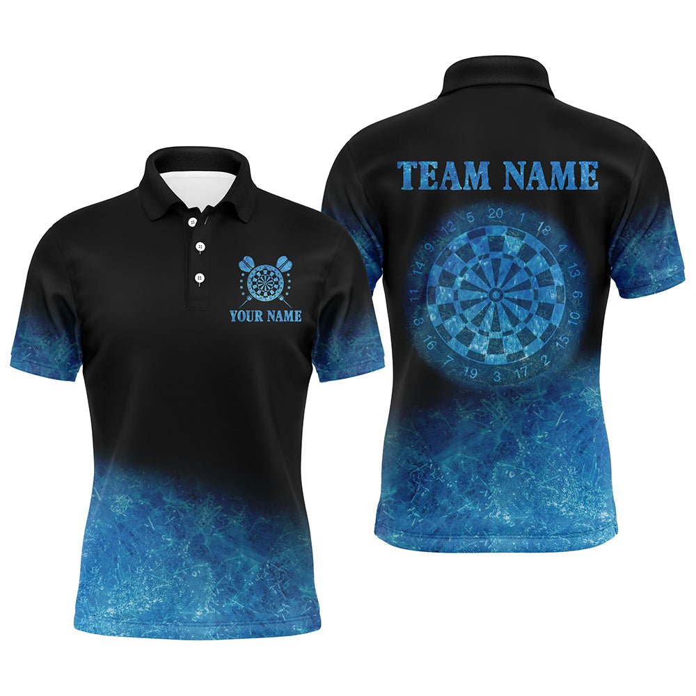 Personalisierte Sea Blue Gradient Darts Polo Shirts T3327 - Outfitsuche
