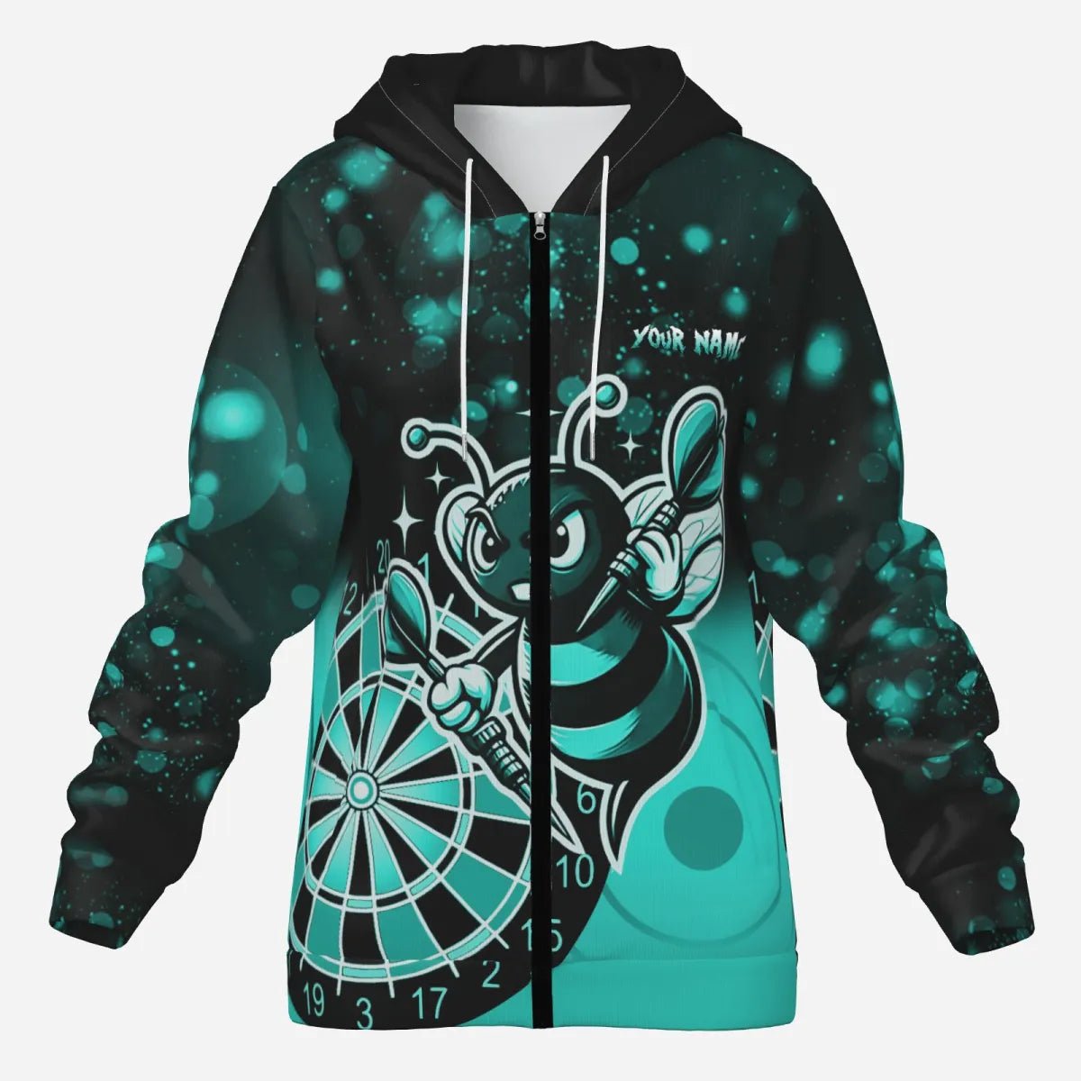Personalisierte Türkise Darts - Jacke für Herren - Lustige Darts - Bekleidung T2201 - Outfitsuche