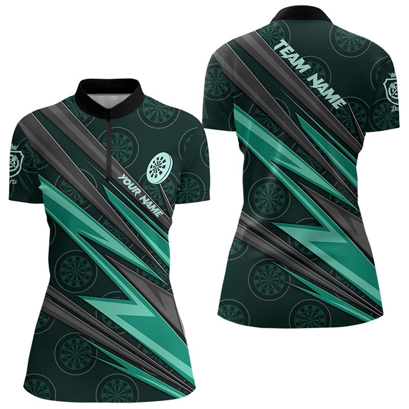 Personalisierte Türkis Dartboard - Muster Dart Polo - Shirt Dart Jersey T3332 - Outfitsuche