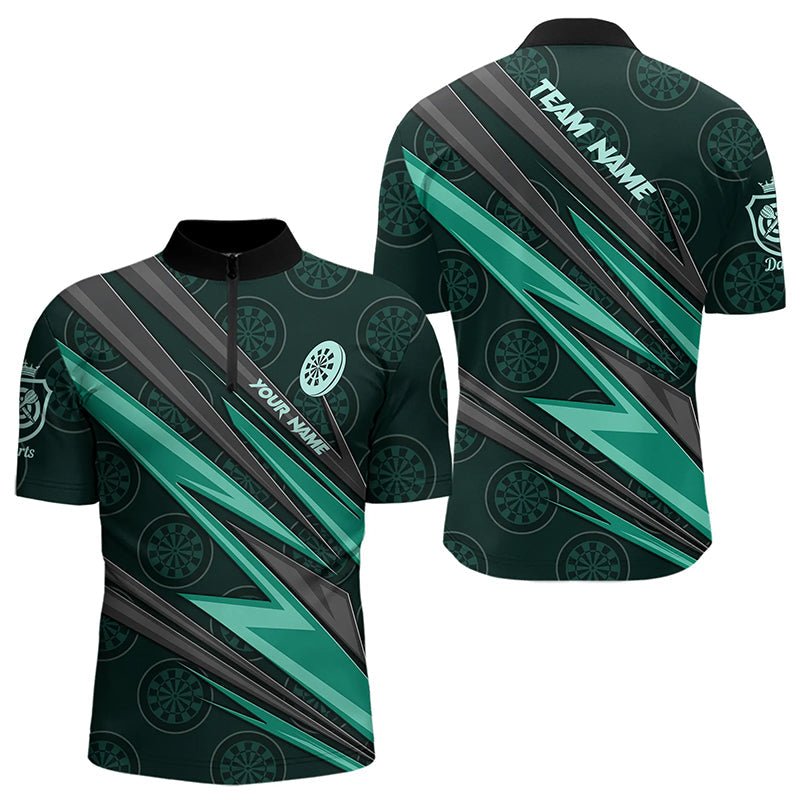 Personalisierte Türkis Dartboard - Muster Dart Polo - Shirt Dart Jersey T3332 - Outfitsuche