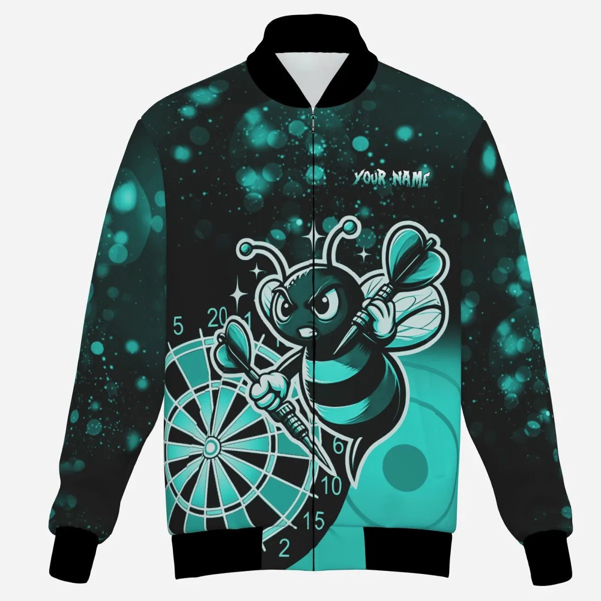 Personalisierte Türkise Darts - Jacke für Herren - Lustige Darts - Bekleidung T2201 - Outfitsuche