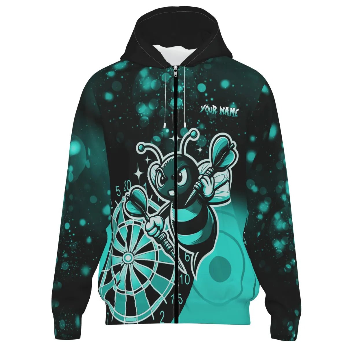 Personalisierte Türkise Darts - Jacke für Herren - Lustige Darts - Bekleidung T2201 - Outfitsuche