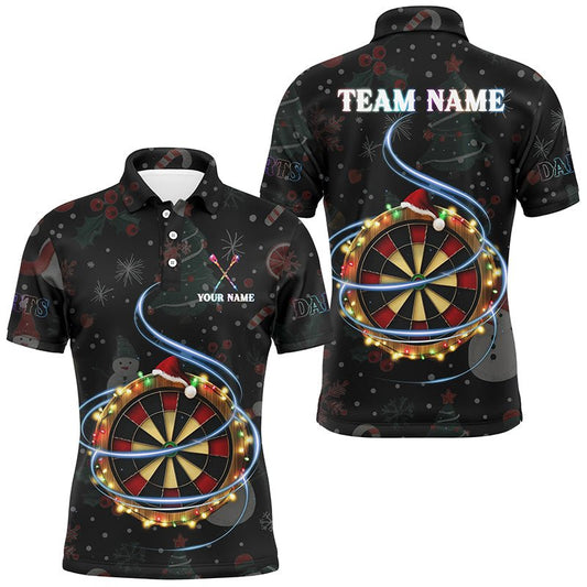 Personalisierte Weihnachts - Dartboard mit Lichtern – Individuelle Dart - Shirts für Männer, Xmas Dart - Trikots T2949 - Outfitsuche