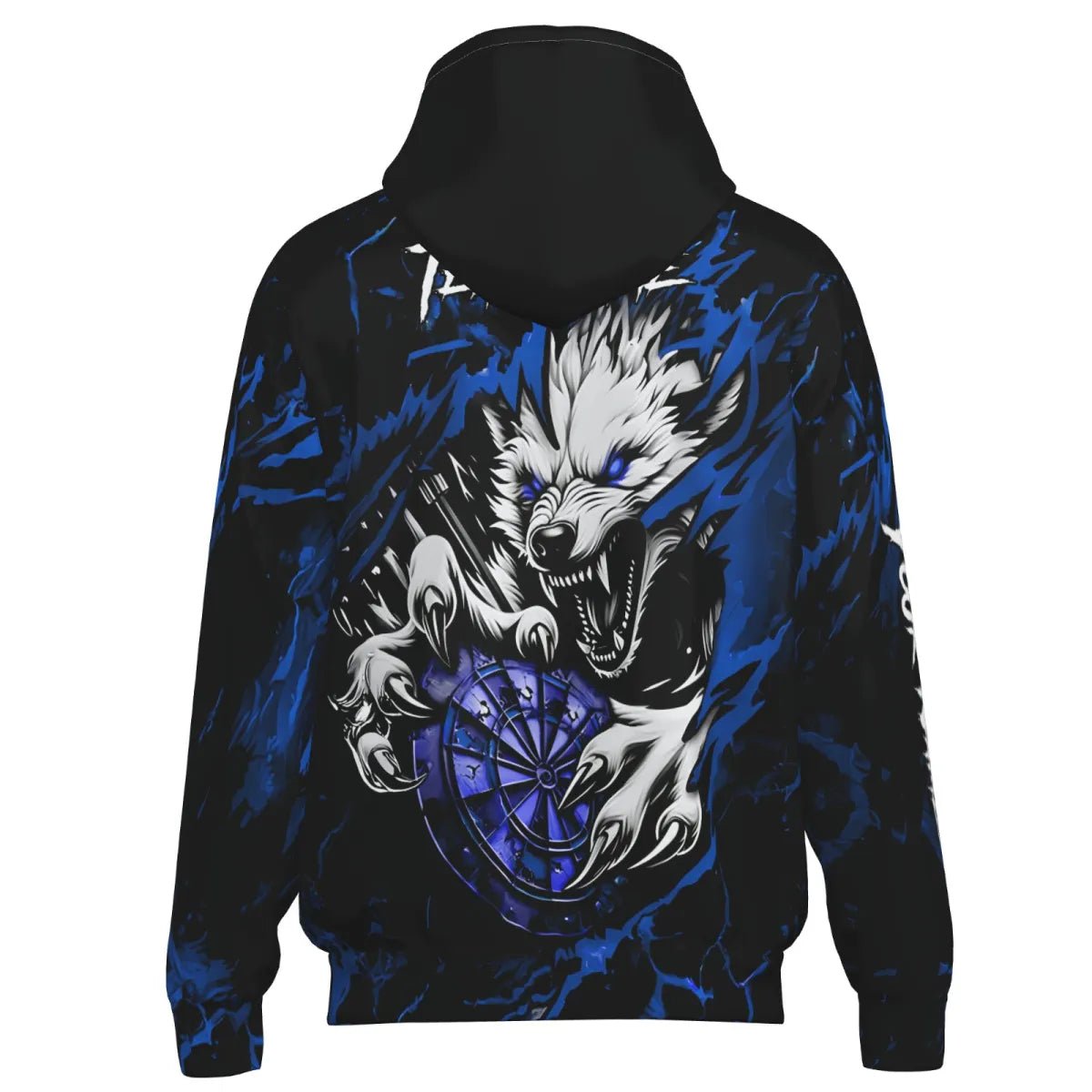 Personalisierte Wolf Lightning Herren Darts Jacke | Blau T3610 - Outfitsuche