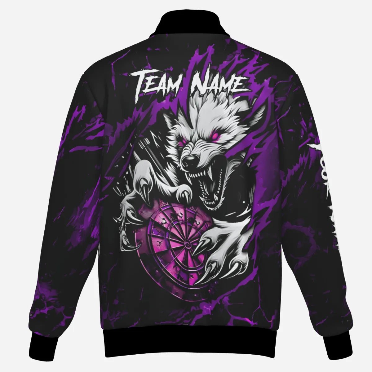 Personalisierte Wolf Lightning Herren Darts Jacke | Lila T3611 - Outfitsuche