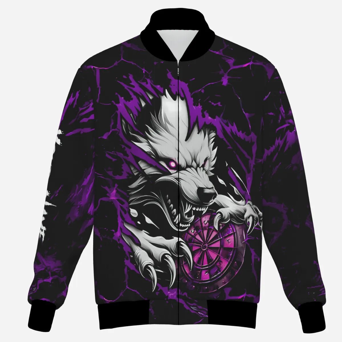 Personalisierte Wolf Lightning Herren Darts Jacke | Lila T3611 - Outfitsuche
