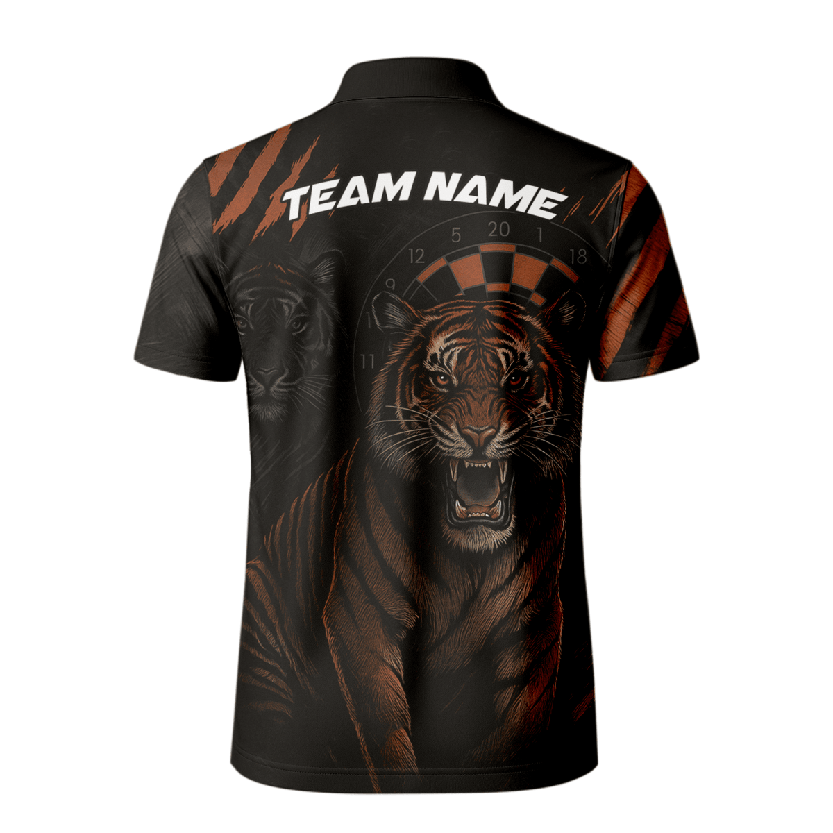Personalisiertes Adler - Sterne Dart - Poloshirt Rot - Schwarz für Herren E4591 - Outfitsuche