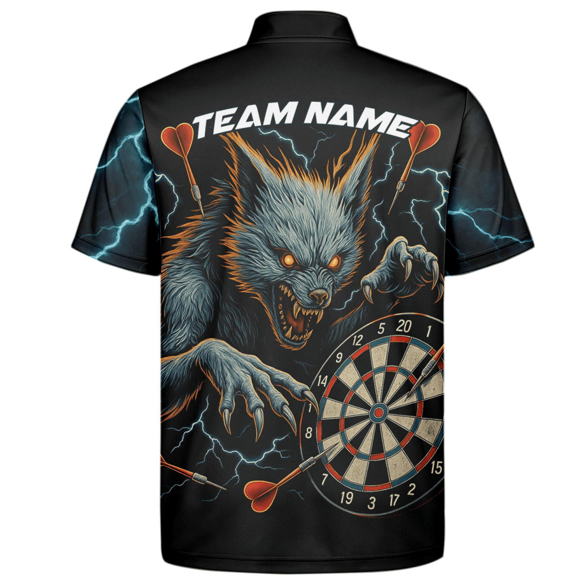 Personalisiertes Black Panther Polohemd mit roten Augen und Blaulicht - Design für Herren V5884 - Outfitsuche