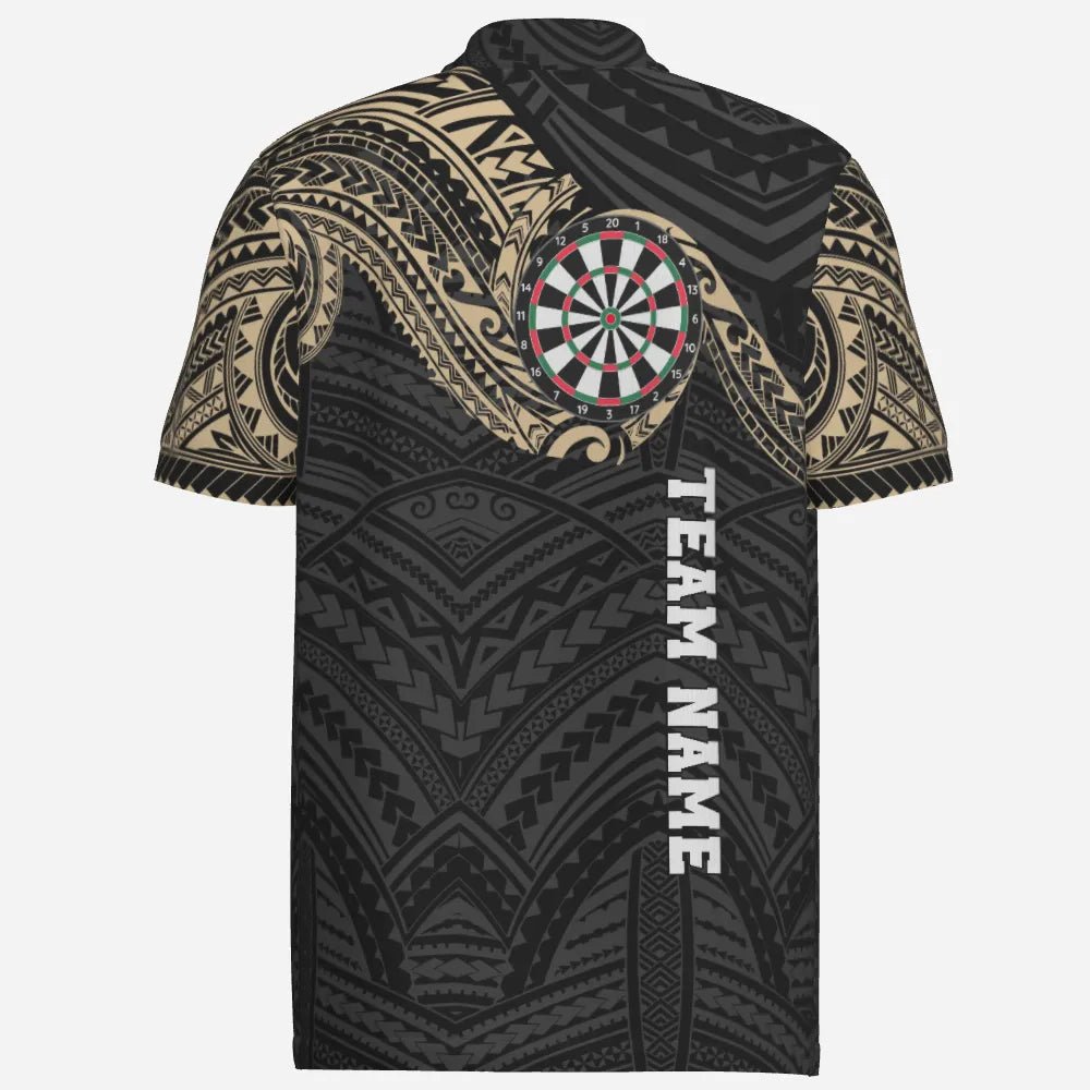 Personalisiertes Champion Tribal Herren Darts Polo Shirt, individuell anpassbares Darts Shirt für Männer, Dart Trikots E194 - Outfitsuche