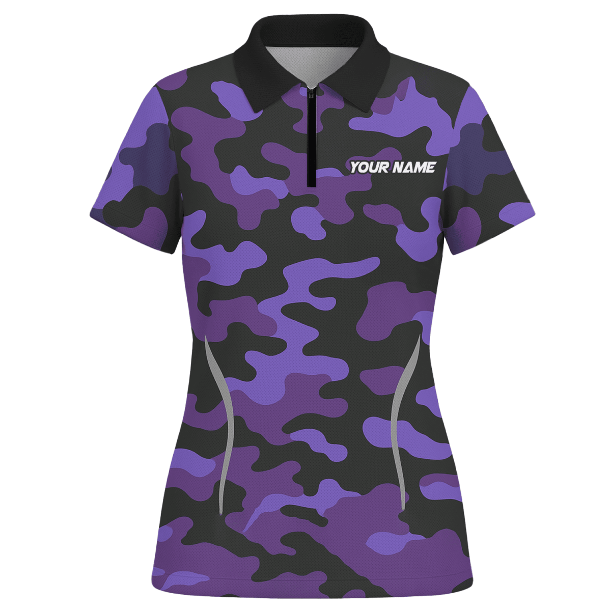 Personalisiertes Damen Dart - Polohemd im Regenbogen - Farbspritzer - Design, Schwarz E9663 - Outfitsuche