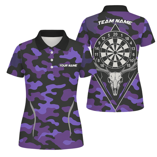 Personalisiertes Damen Dart - Polohemd im Regenbogen - Farbspritzer - Design, Schwarz E9663 - Outfitsuche