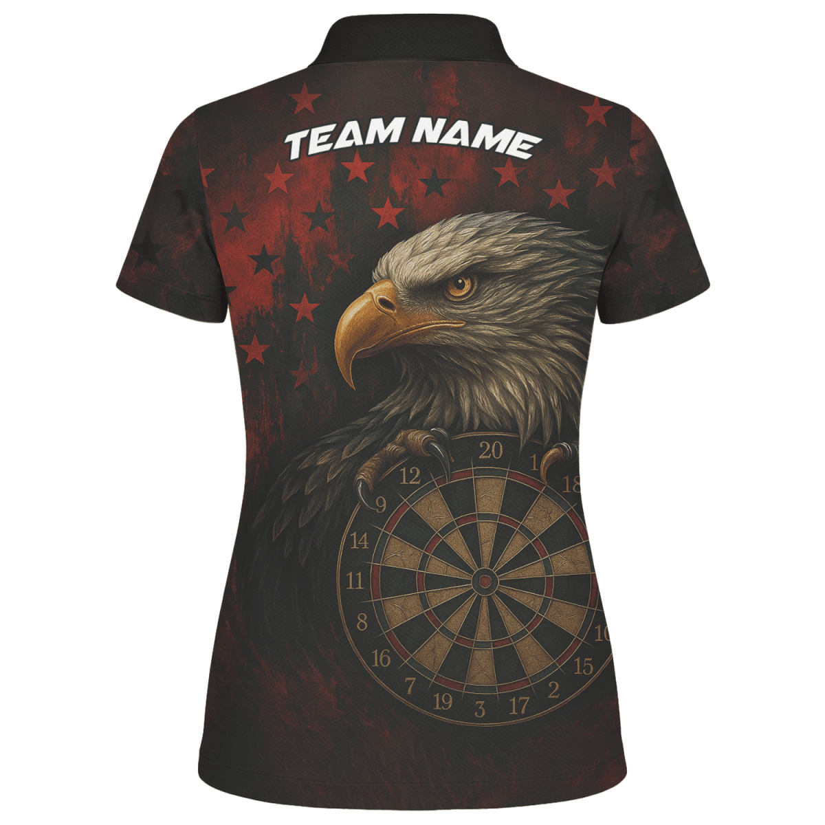Personalisiertes Damen Dart Poloshirt mit Sensenmann & Bier - Totenkopf Motiv Schwarz - Orange Y5103 - Outfitsuche
