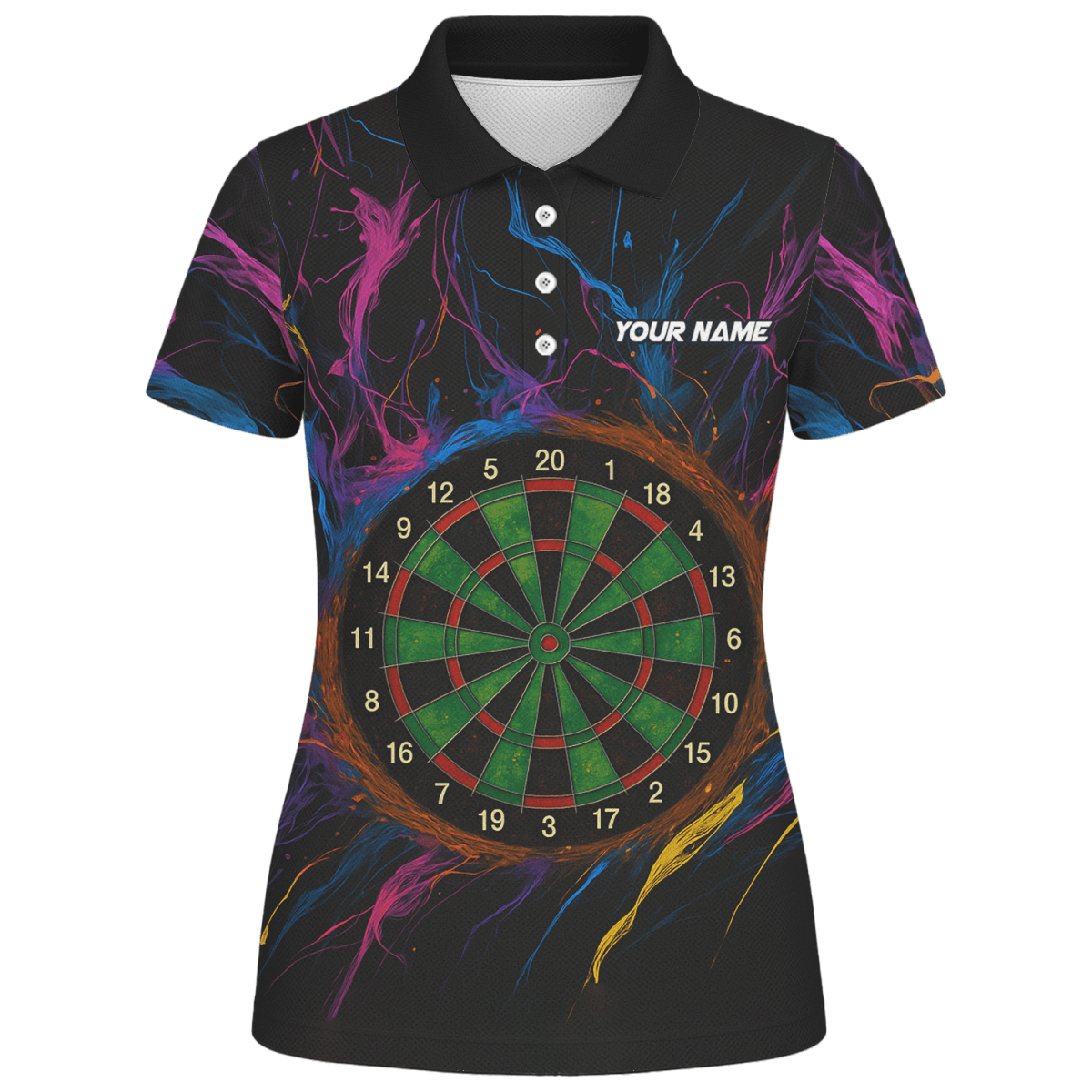 Personalisiertes Damen Dart - Trikot: Lila - Schwarz Camo mit Totenkopf - Dartscheiben - Design W1705 - Outfitsuche