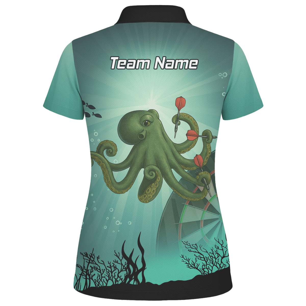 Personalisiertes Damen Dartshirt mit Oktopus Motiv A3130 - Outfitsuche