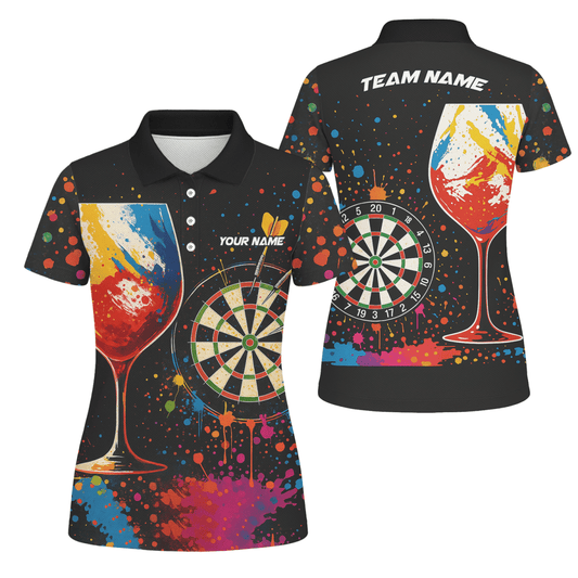 Personalisiertes Damen Polo - Shirt mit Werwolf - Motiv, Schwarz T7670 - Outfitsuche