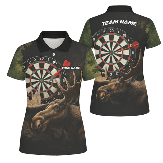 Personalisiertes Damen Poloshirt: Farbenfrohes Farbspritzer - Design mit Weinglas - & Dart - Akzenten Q0247 - Outfitsuche
