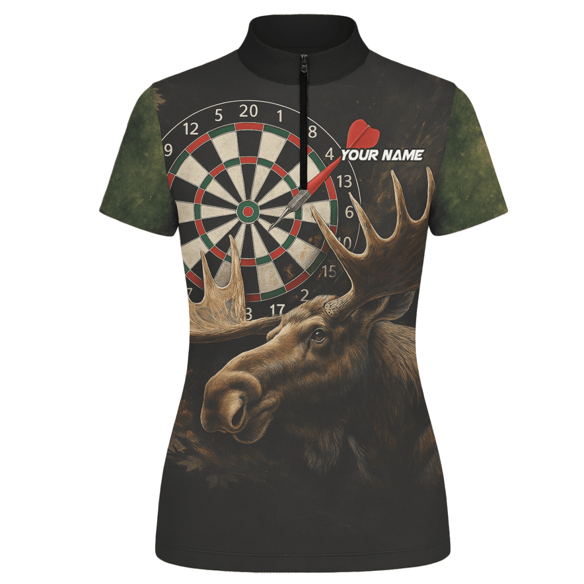 Personalisiertes Damen Poloshirt: Farbenfrohes Farbspritzer - Design mit Weinglas - & Dart - Akzenten Q0247 - Outfitsuche