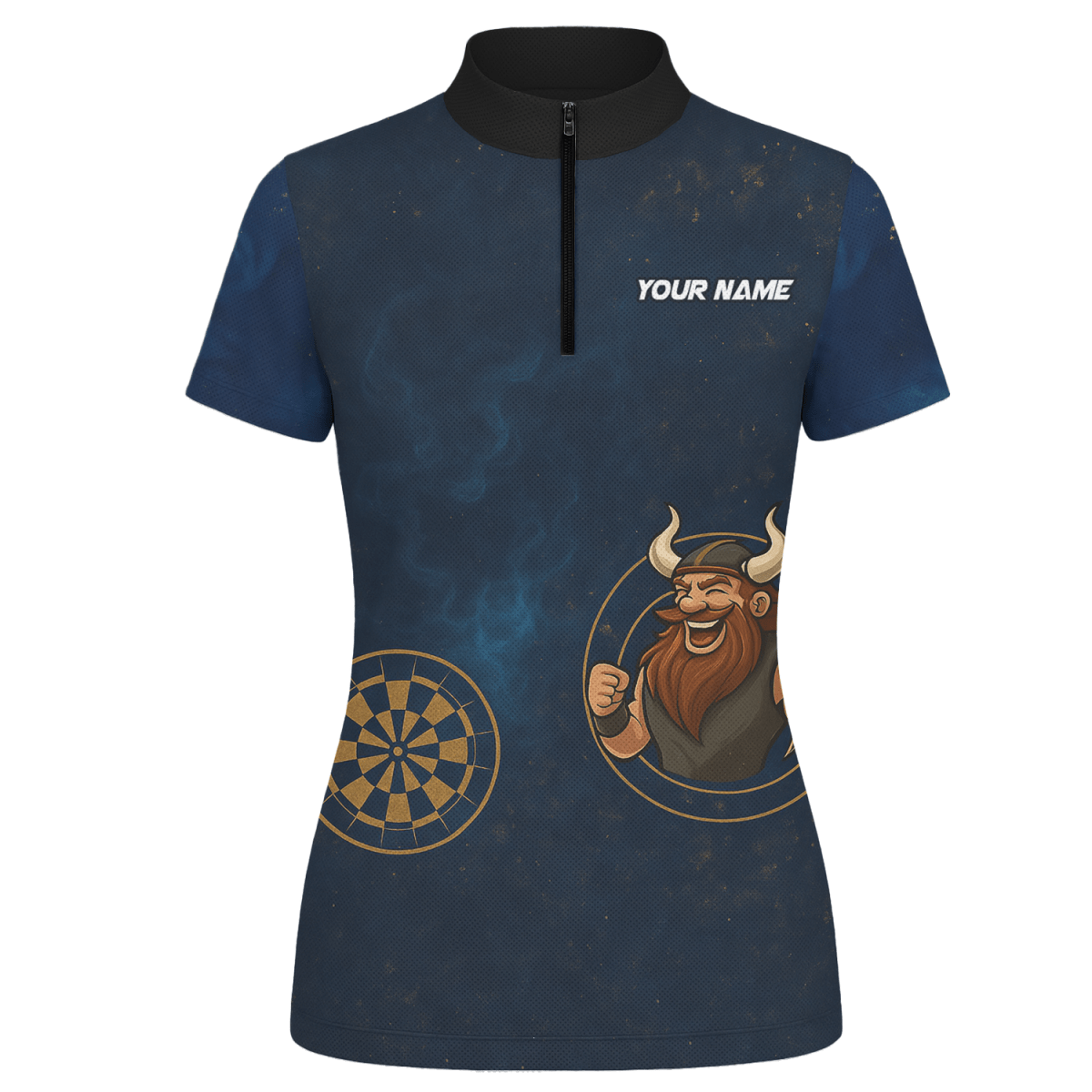 Personalisiertes Damen Poloshirt Marineblau Wikinger - Dart - Outfitsuche