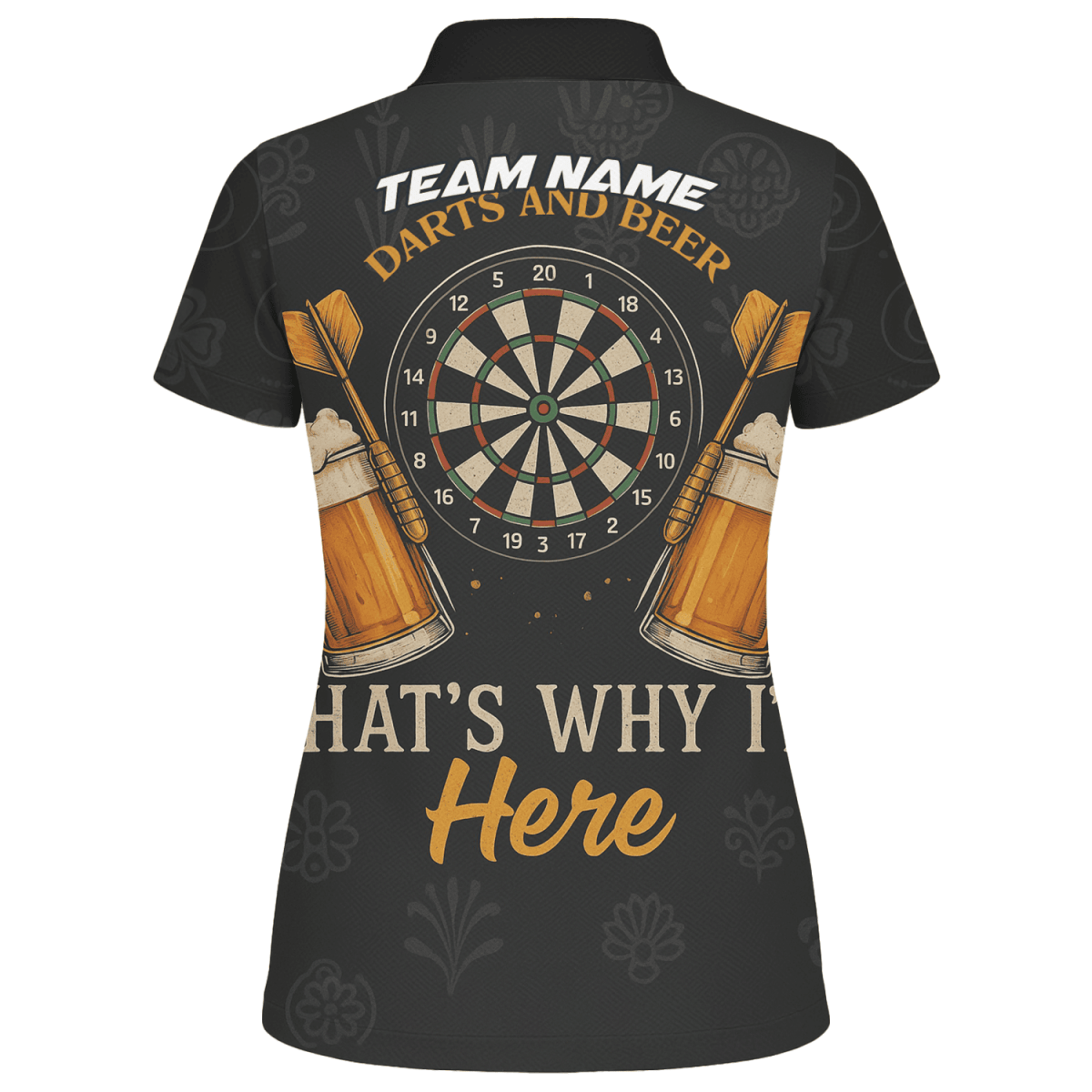 Personalisiertes Damen - Poloshirt mit grünem Flammen - Dart - Motiv Schwarz - Grün W9913 - Outfitsuche