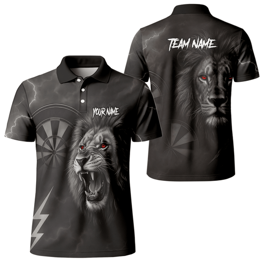 Personalisiertes Dart Polo Herren – Schwarzer Löwe & Blitz KL8320 - Outfitsuche