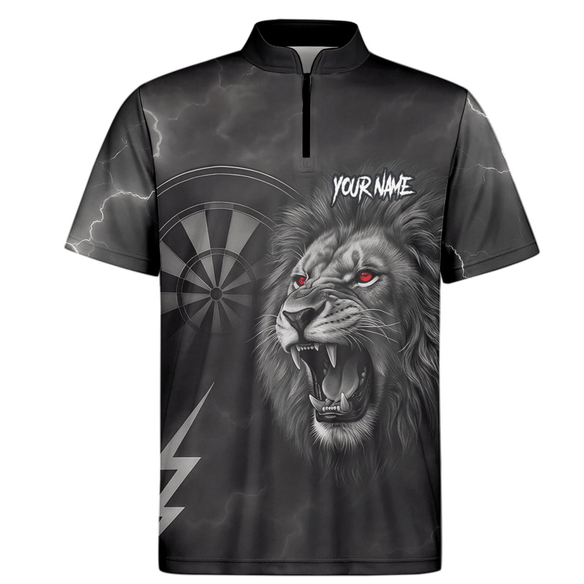 Personalisiertes Dart Polo Herren – Schwarzer Löwe & Blitz KL8320 - Outfitsuche