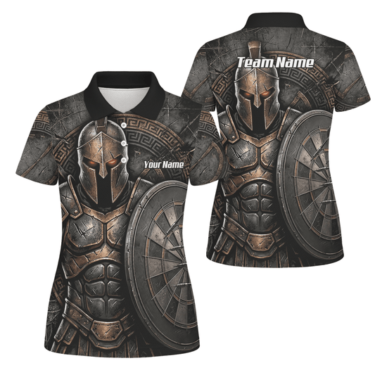 Personalisiertes Dart Trikot Damen – Spartanischer Krieger Bronze A8783 - Outfitsuche