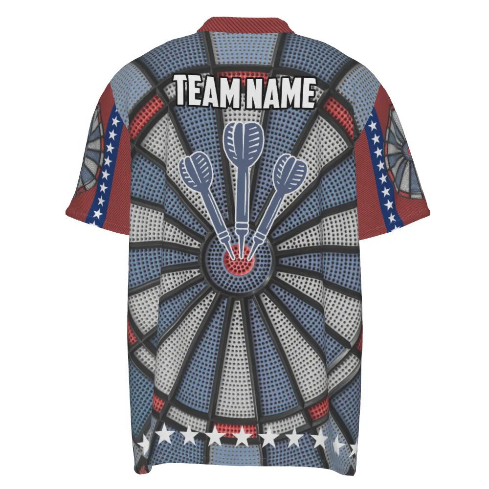 Personalisiertes Dartboard All Over Print Herren Darts Polo Shirt, individuell gestaltete Dart Trikots für Männer J6738 - Outfitsuche