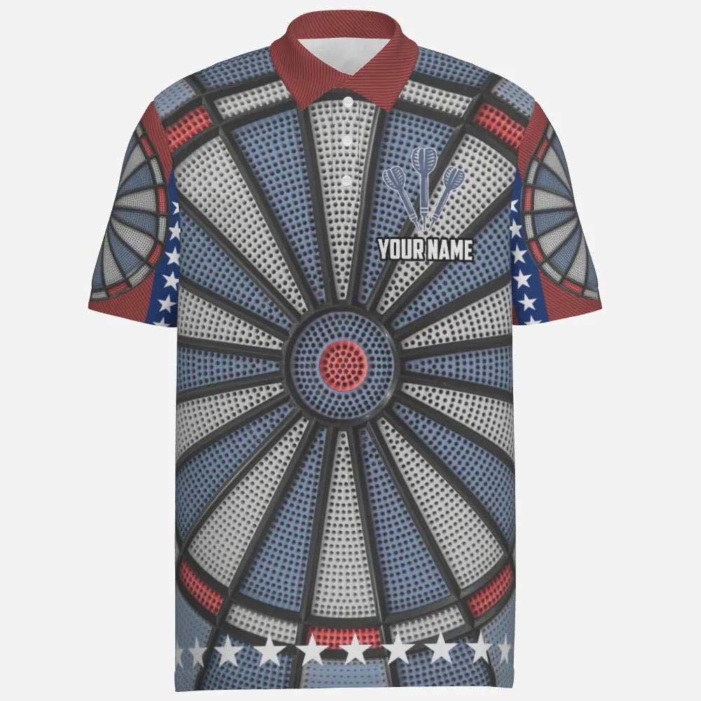 Personalisiertes Dartboard All Over Print Herren Darts Polo Shirt, individuell gestaltete Dart Trikots für Männer J6738 - Outfitsuche