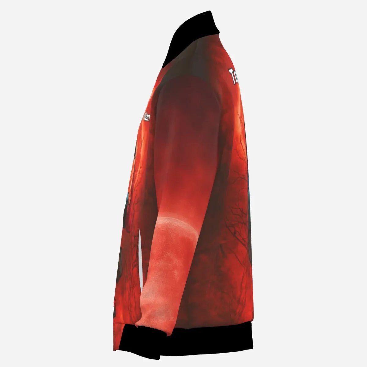 Personalisiertes Darts Jacke „Feuriger Teufel“ Rot-Schwarz für Herren G0994 - Outfitsuche