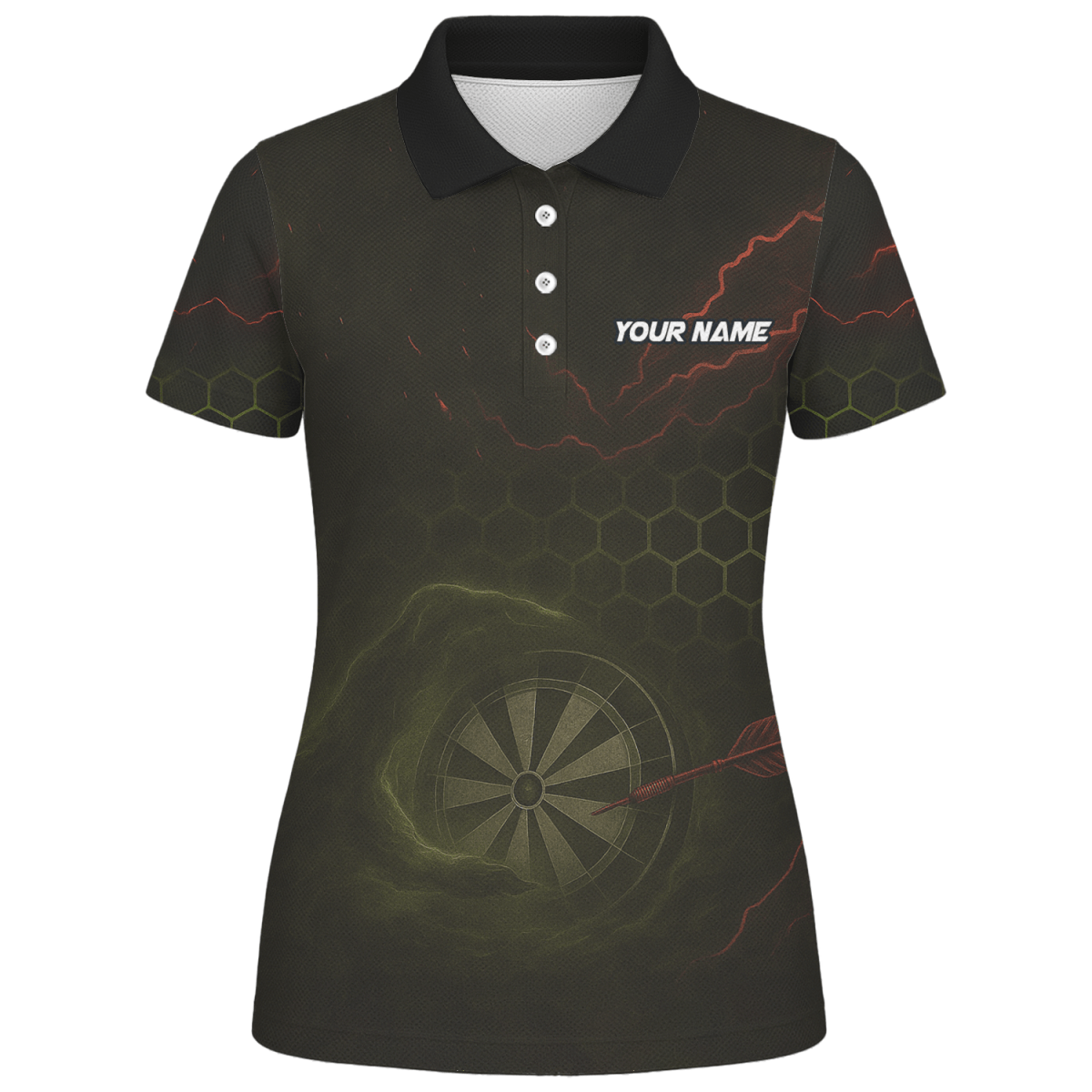 Personalisiertes Darts Polo Shirt für Damen | Wikinger Totenkopf | Mit Wunschname/Team K5251 - Outfitsuche