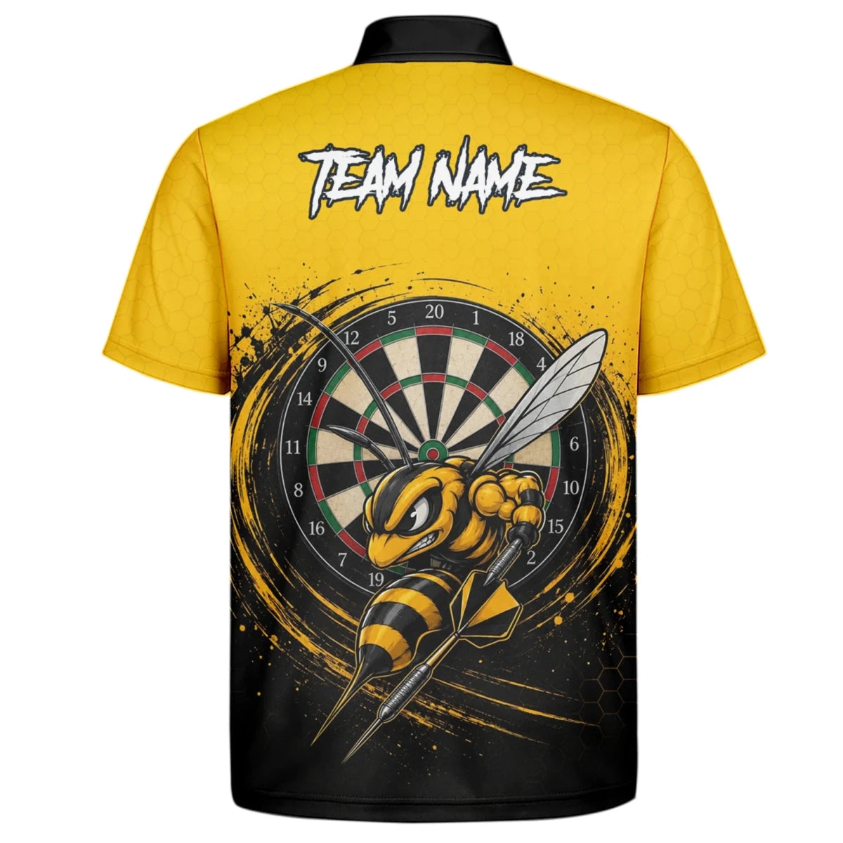 Personalisiertes Gelb-schwarzes Wespen-Dartshirt für Herren F032 - Outfitsuche