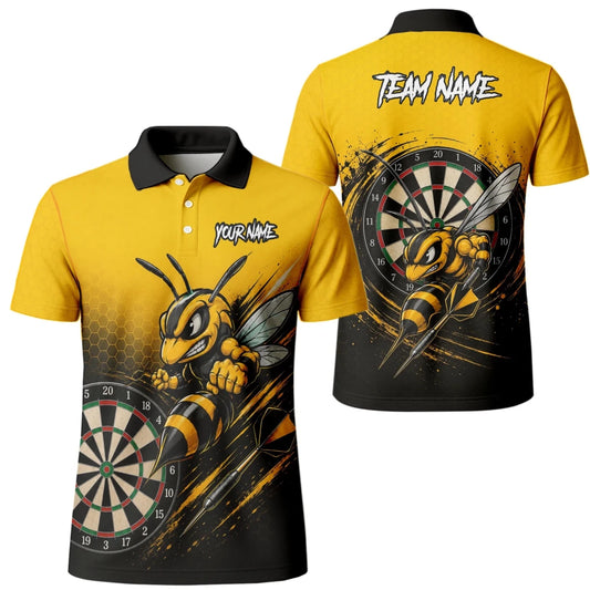 Personalisiertes Gelb-schwarzes Wespen-Dartshirt für Herren F032 - Outfitsuche