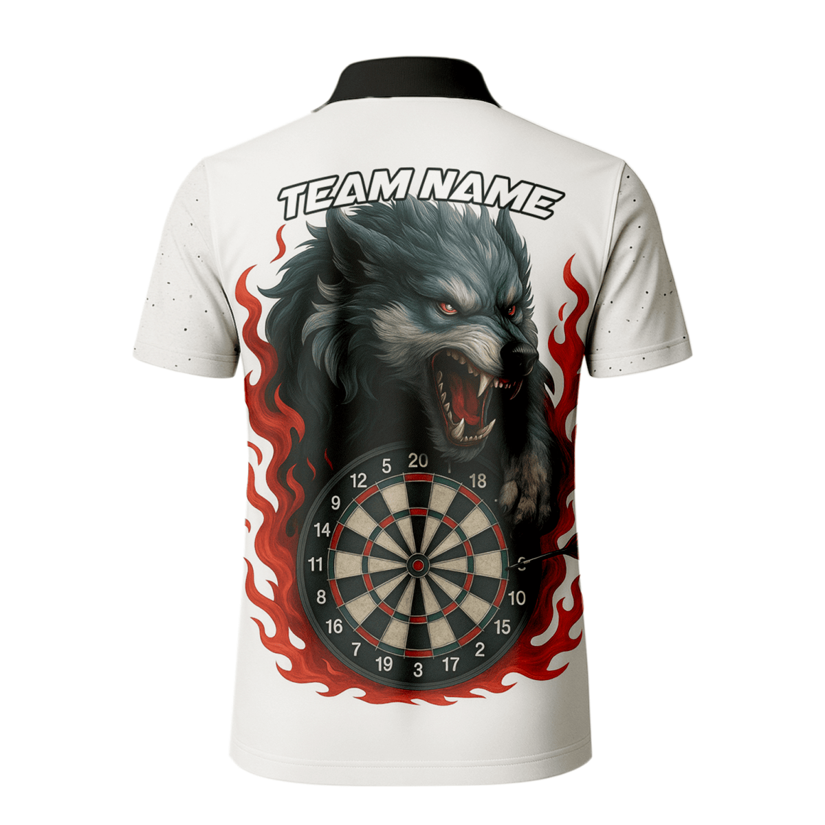 Personalisiertes Herren Dart - Polo - Shirt mit Cartoon - Hai - Motiv & Wunschname – Schwarz - Blau L1234 - Outfitsuche