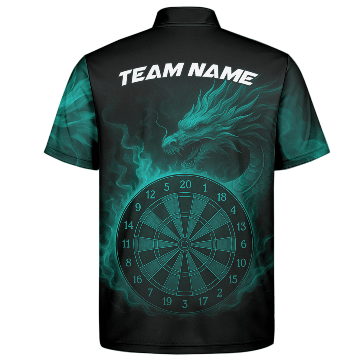 Personalisiertes Herren Dart Poloshirt Schwarz mit Gold - Blitz - Tiger - Motiv N4631 - Outfitsuche