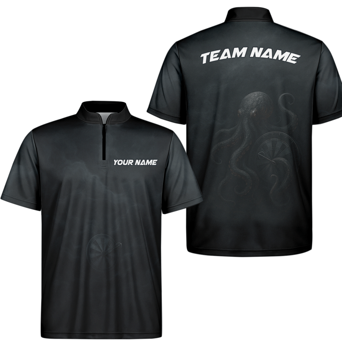 Personalisiertes Herren Dart Poloshirt Schwarz mit Krake X7981 - Outfitsuche