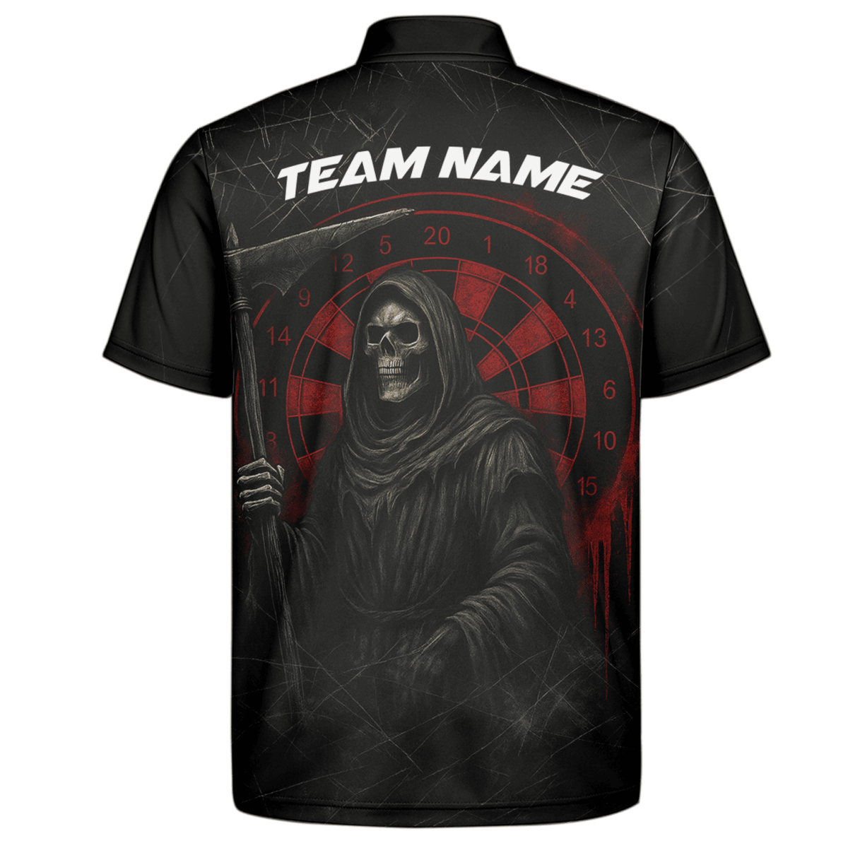 Personalisiertes Herren Dart - Poloshirt Werwolf – Tropisches Design in Nachtblau O7902 - Outfitsuche