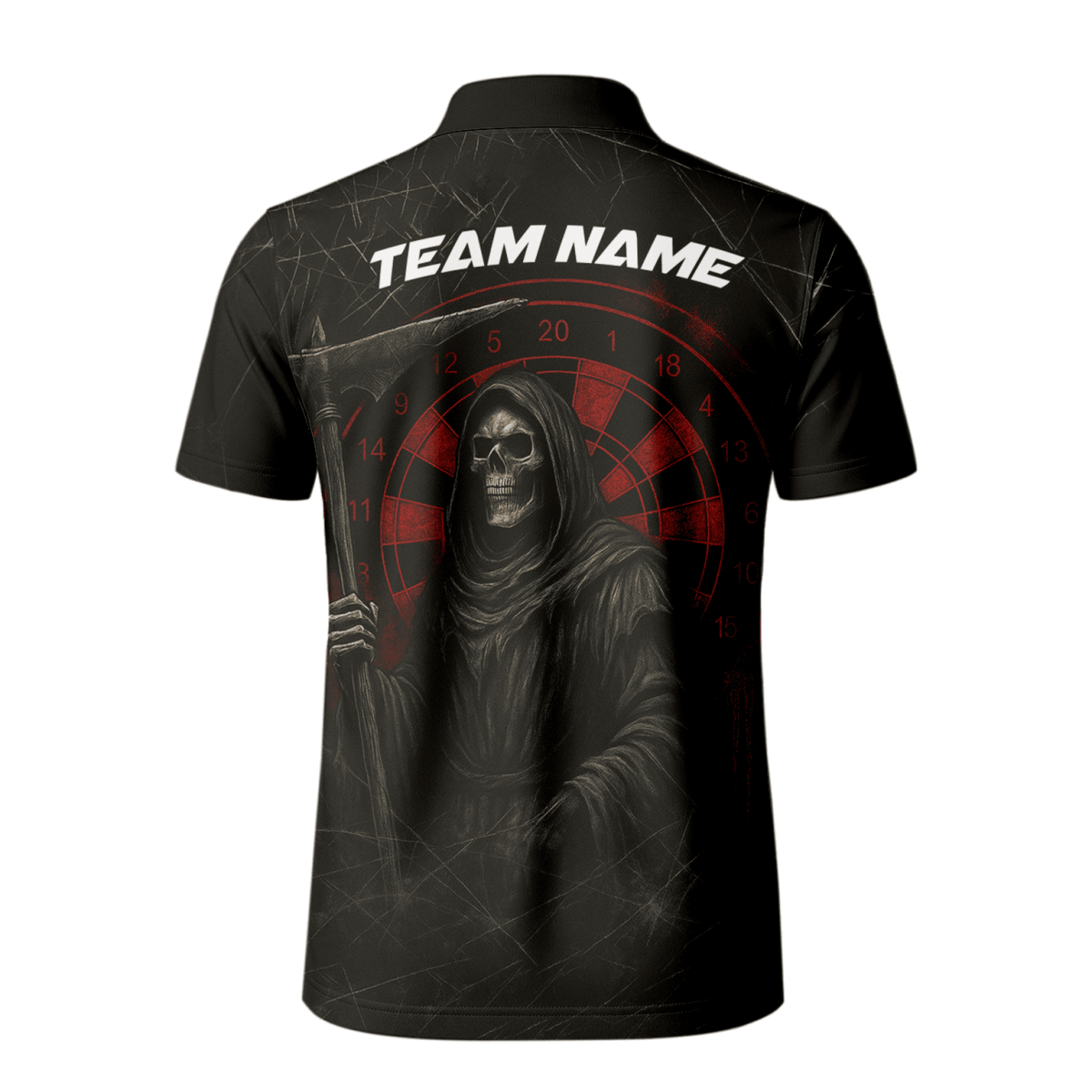 Personalisiertes Herren Dart - Poloshirt Werwolf – Tropisches Design in Nachtblau O7902 - Outfitsuche