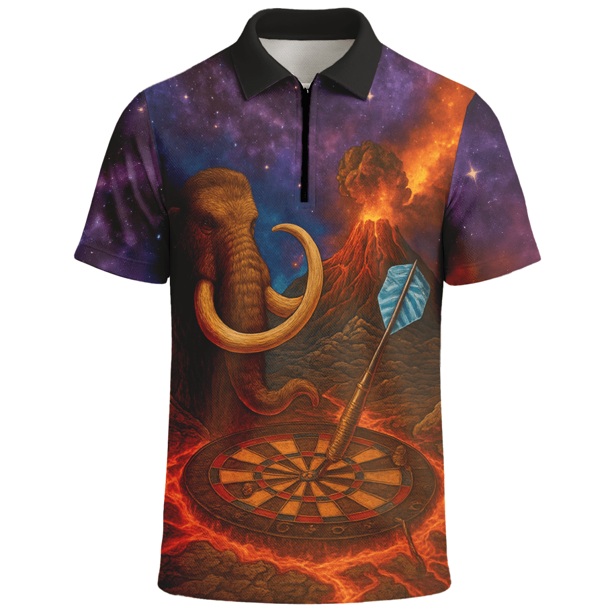 Personalisiertes Herren Dart Trikot Mammut Vulkan Design – Personalisiertes Dartshirt KH90272 - Outfitsuche