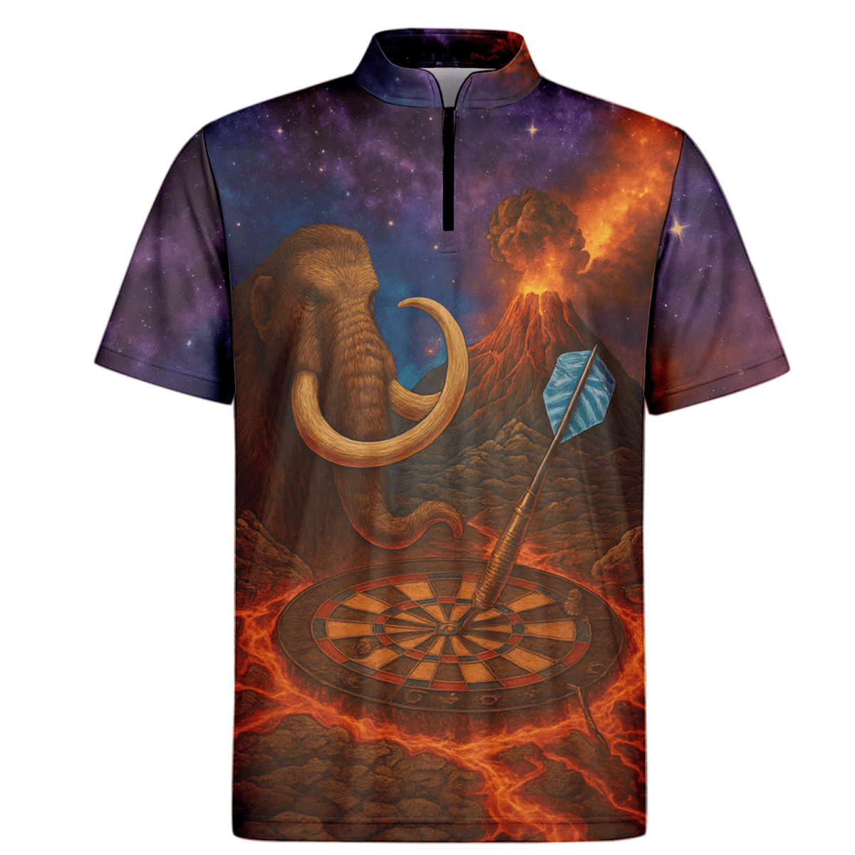 Personalisiertes Herren Dart Trikot Mammut Vulkan Design – Personalisiertes Dartshirt KH90272 - Outfitsuche