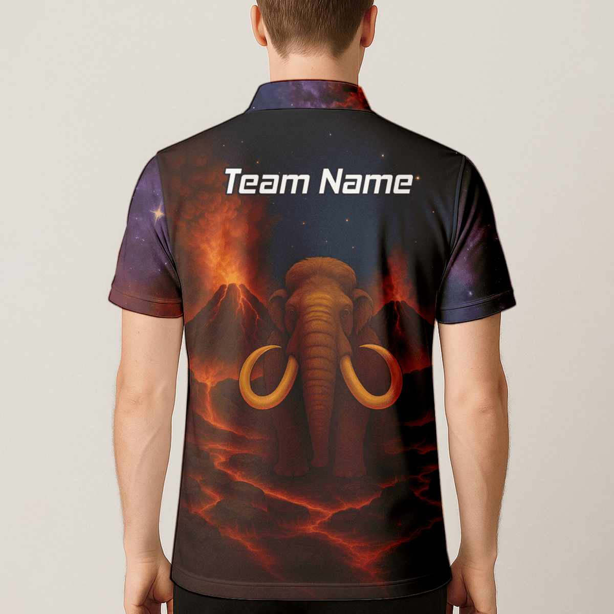 Personalisiertes Herren Dart Trikot Mammut Vulkan Design – Personalisiertes Dartshirt KH90272 - Outfitsuche
