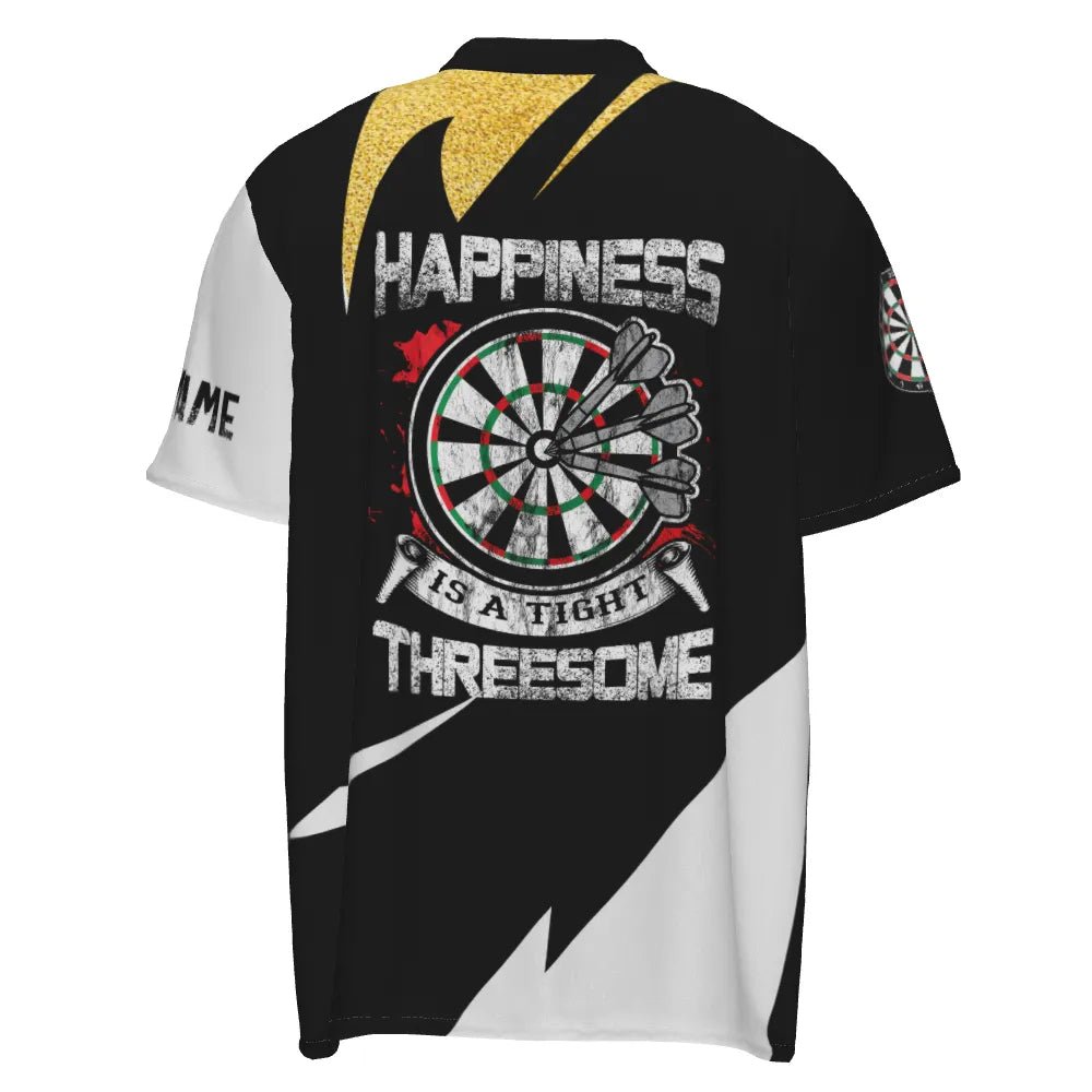 Personalisiertes Herren Darts Polo Shirt - Glück ist ein Treffer! Individuell anpassbares Dart-Team-Trikot für Männer G613 - Outfitsuche