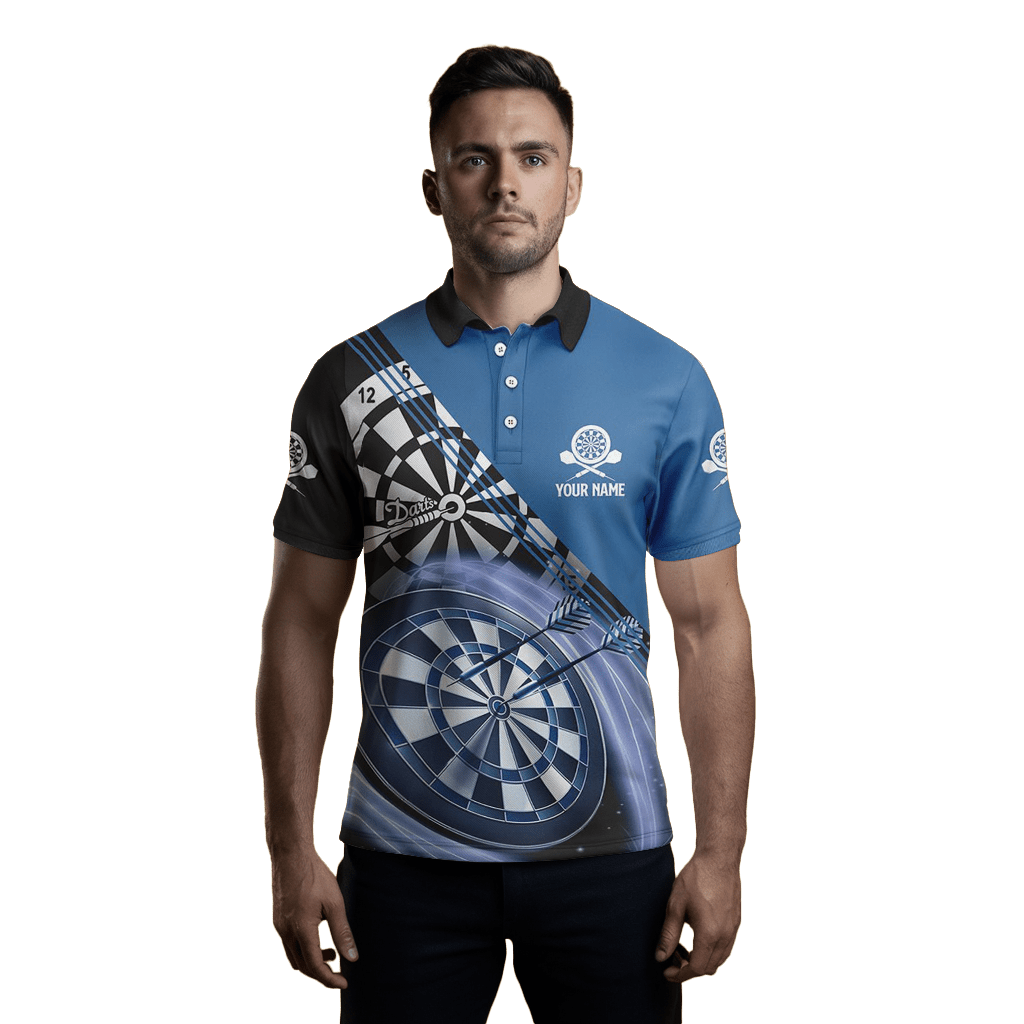 Personalisiertes Herren Darts Polo Shirt mit Namen M759 - Outfitsuche