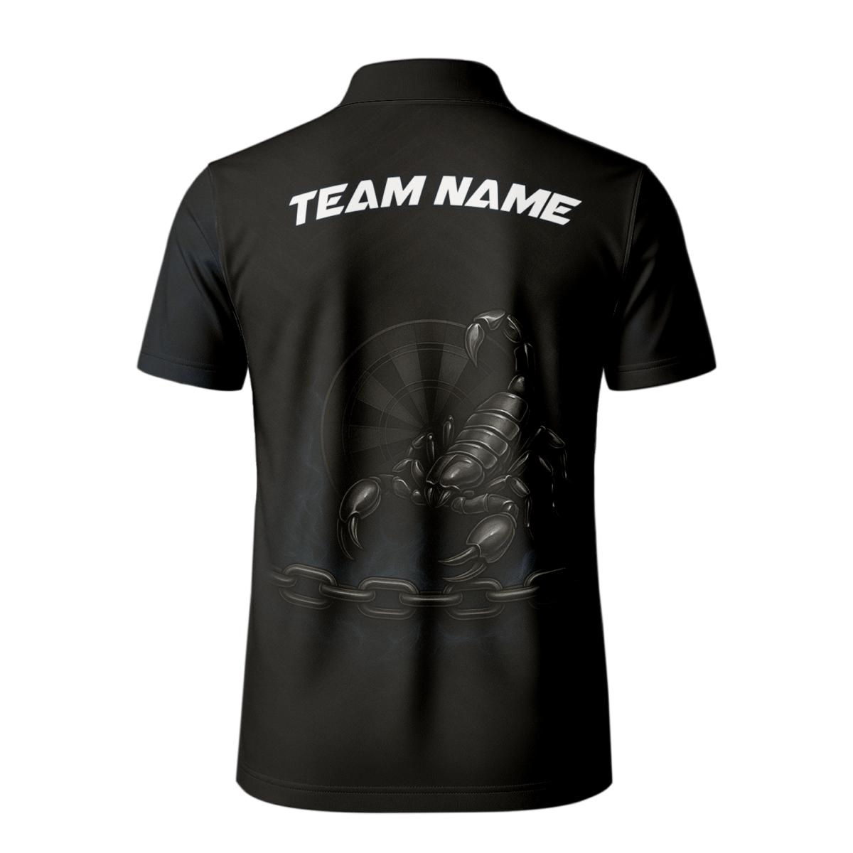 Personalisiertes Herren Polo - Shirt mit Skorpion - Ketten - & Dart - Motiv Schwarz Blau D7870 - Outfitsuche