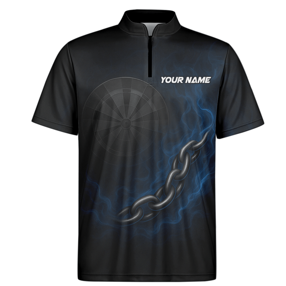 Personalisiertes Herren Polo - Shirt mit Skorpion - Ketten - & Dart - Motiv Schwarz Blau D7870 - Outfitsuche
