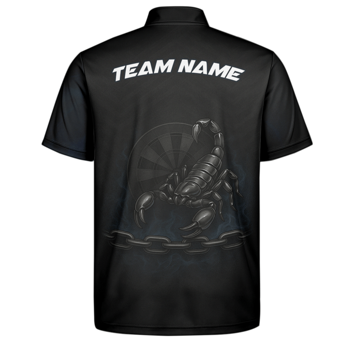 Personalisiertes Herren Polo - Shirt mit Skorpion - Ketten - & Dart - Motiv Schwarz Blau D7870 - Outfitsuche