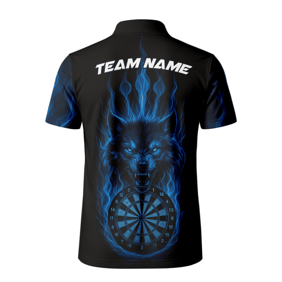 Personalisiertes Herren Poloshirt im Blitz - Design Rot - Schwarz S9300 - Outfitsuche