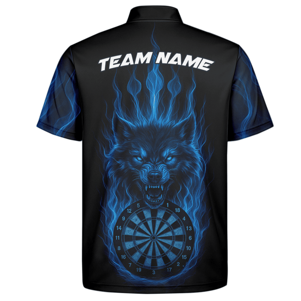 Personalisiertes Herren Poloshirt im Blitz - Design Rot - Schwarz S9300 - Outfitsuche